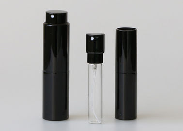 torsión del negro 15ml y Spritz el tenedor del dispensador del perfume del tamaño del viaje del atomizador