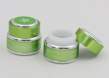 5g tarros cosméticos helados verdes, tarros de cristal reciclados para la crema de la belleza de los cosméticos