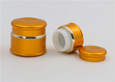 El cosmético de cristal de aluminio sacude color oro de los envases 15ml 20ml 50ml