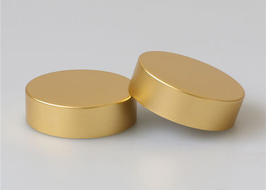 El cosmético de cristal sacude color oro o aduana del metal del lujo de las tapas 46m m del tarro del tornillo