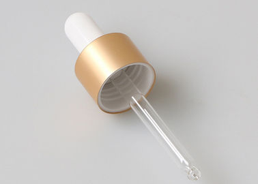casquillo del dropper de la botella de 24m m, empaquetado cosmético de aluminio de la cápsula