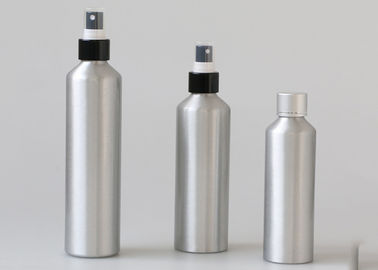Botellas cosméticas de aluminio de plata, botellas de aluminio de la loción de 200ml 300ml