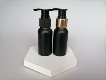botellas cosméticas de aluminio de la bomba 30ml de la botella esencial de aluminio negra mate del dropper