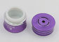 El cosmético de cristal vacío púrpura sacude 20ml para el embalaje hecho en casa de la crema corporal de los cosméticos