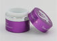 Los tarros cosméticos púrpuras del cuidado de piel con las tapas vacian el volumen 60g hermoso