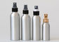 botellas cosméticas de aluminio 100ml con la bomba fina 110m m del espray de la niebla alto