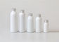 Botellas cosméticas de aluminio de aluminio de Ldp del casquillo del casquillo plástico vacío de aluminio blanco del poder