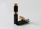 Botella de perfume vacía negra de Mini Perfume Atomiser Cylindrical Shape