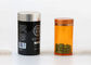 el blanco negro del ANIMAL DOMÉSTICO 500ml de píldora del color metálico transparente de gama alta de la botella modifica el logotipo para requisitos particulares aceptable