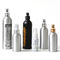 Botellas cosméticas de aluminio vacías, botellas blancas del polvo de talco con el tamiz
